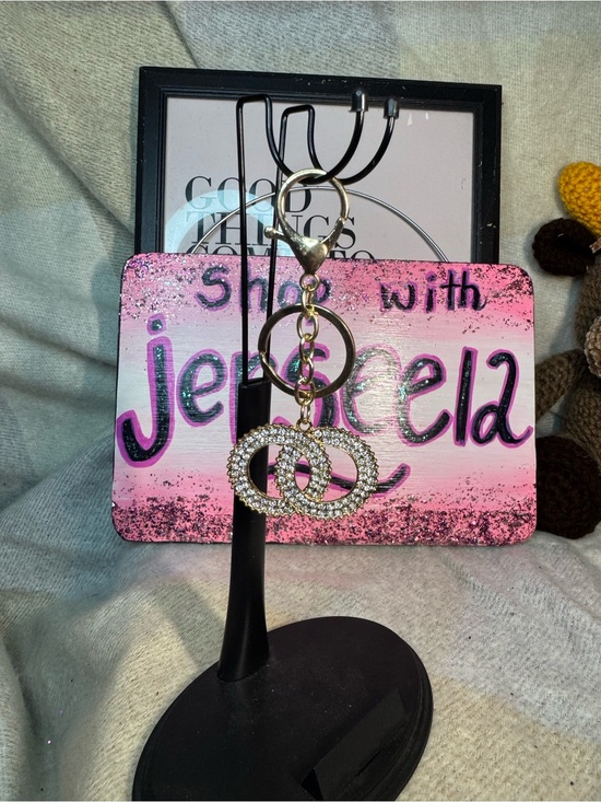 Accessories - Rhinestone Double Circle Keychain